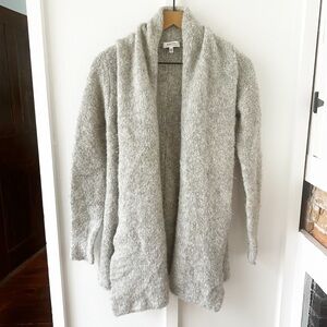 BABATON grey beekman boucle alpaca cardigan